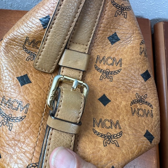 MCM Cognac Leather Hobo Bag - Picture 3 of 15